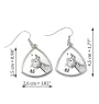 Haflinger Fohlen - earrings with a horse, hanging earrings with a picture, personalized jewelry with Art-Dog brand print