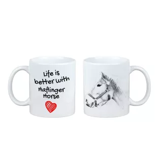 Haflinger - tasse avec un cheval, tasse avec une photo, cadeau personnalisé de la marque Art-Dog