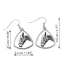 Hanovrien - boucles d'oreilles avec un cheval, boucles d'oreilles pendantes avec une image, bijoux personnalisés avec l'impression de la marque Art-Dog