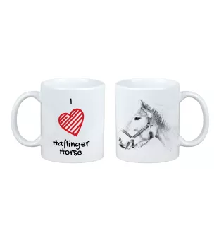 Haflinger - cup with a horse, cute cup with graphics, a gift with your photo from the Art-Dog brand