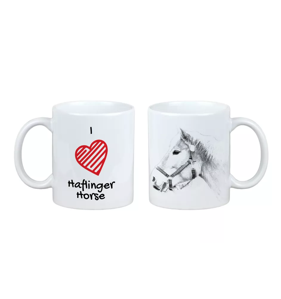 Haflinger - tasse avec un cheval, une tasse charmante avec une illustration, un cadeau avec votre photo de la marque Art-Dog