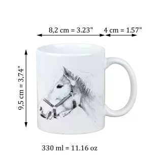 Haflinger - tasse avec un cheval, une tasse charmante avec une illustration, un cadeau avec votre photo de la marque Art-Dog