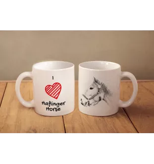 Haflinger - Tasse mit Pferd, niedliche Tasse mit Grafik, Geschenk mit Ihrem Foto von der Marke Art-Dog