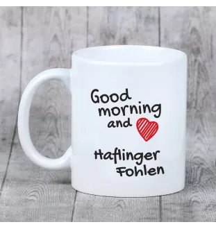 Haflinger źrebię kubek z koniem good morning Art-Dog