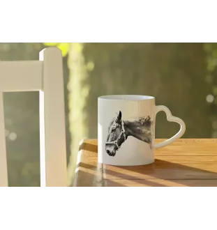 Hannoveraner - Tasse mit Hund, entzückende Tasse mit herzförmigem Henkel, universelles Geschenk der Marke Art-Dog
