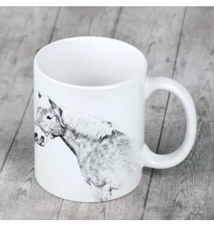 Haflinger Fohlen - Tasse mit Hund, personalisierte Tasse mit Druck, klassisches Geschenk für jeden von der Marke Art-Dog.