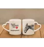 Hanoverian - cup with a dog, adorable cup with a heart-shaped handle, universal gift from the Art-Dog brand