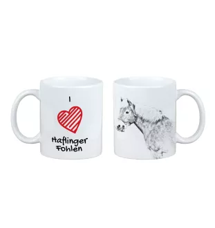 Haflinger Fohlen - cup with a horse, cute cup with graphics, a gift with your photo from the Art-Dog brand
