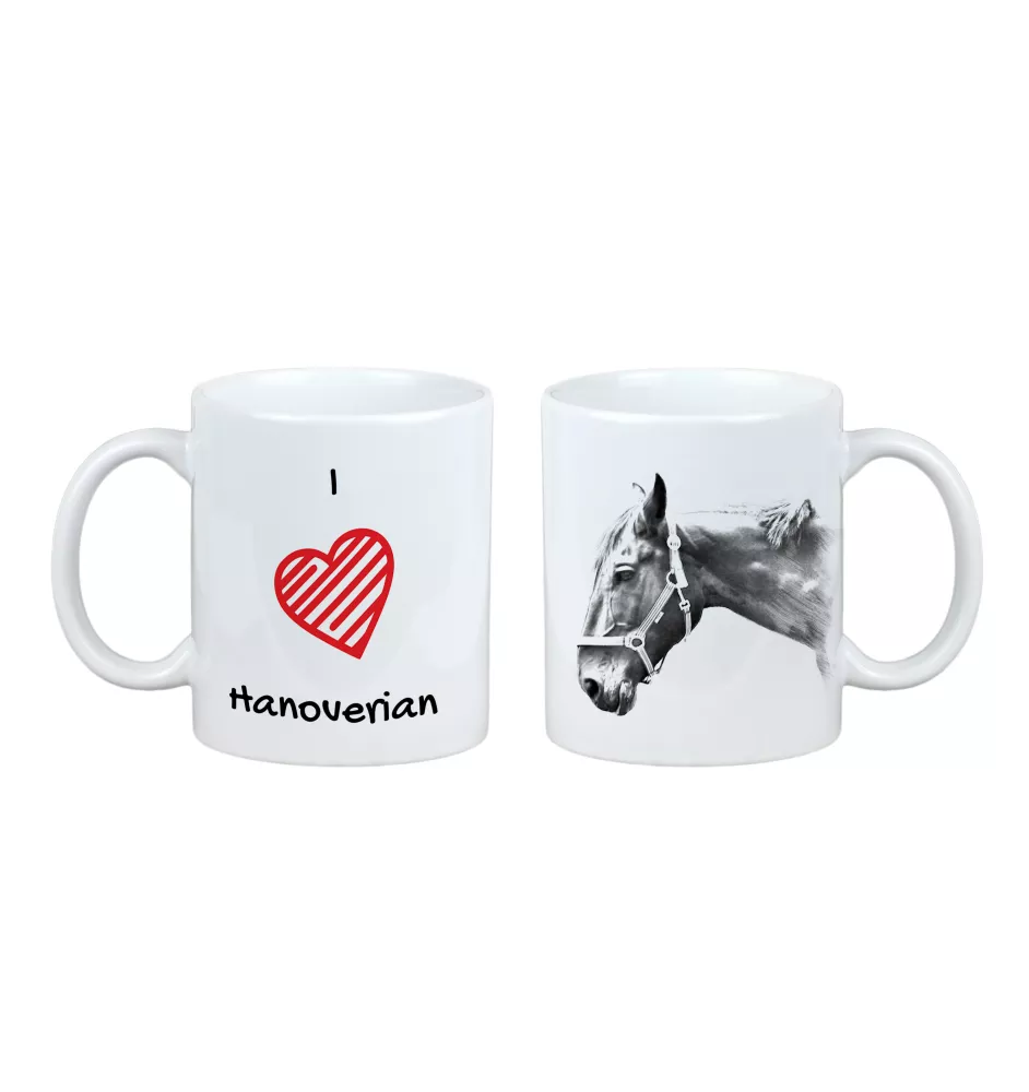 Hanoverian - cup with a horse, cute cup with graphics, a gift with your photo from the Art-Dog brand