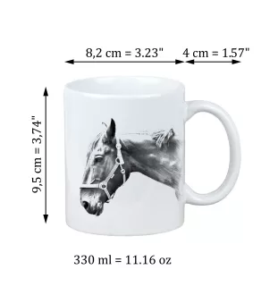 Hanovrien - tasse avec un cheval, une tasse charmante avec une illustration, un cadeau avec votre photo de la marque Art-Dog