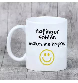 Haflinger Fohlen - tasse avec un cheval, une tasse joyeuse pour les amoureux des chiens, un cadeau personnalisé de la marque Art-Dog