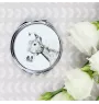 Haflinger Fohlen - miroir de poche avec cheval, miroir personnalisé pour sac à main, miroir compact avec impression de la marque Art-Dog