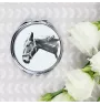 Hanovrien - miroir de poche avec cheval, miroir personnalisé pour sac à main, miroir compact avec impression de la marque Art-Dog