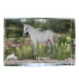 Lipizzaner - Kristall mit einem Pferdebild, Bild im Glas, moderne Ausstellung des Art-Dog-Bildes.