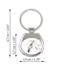 Lipizzan - keychain with a horse, keychain with a print, personalized pendant from the Art-Dog brand