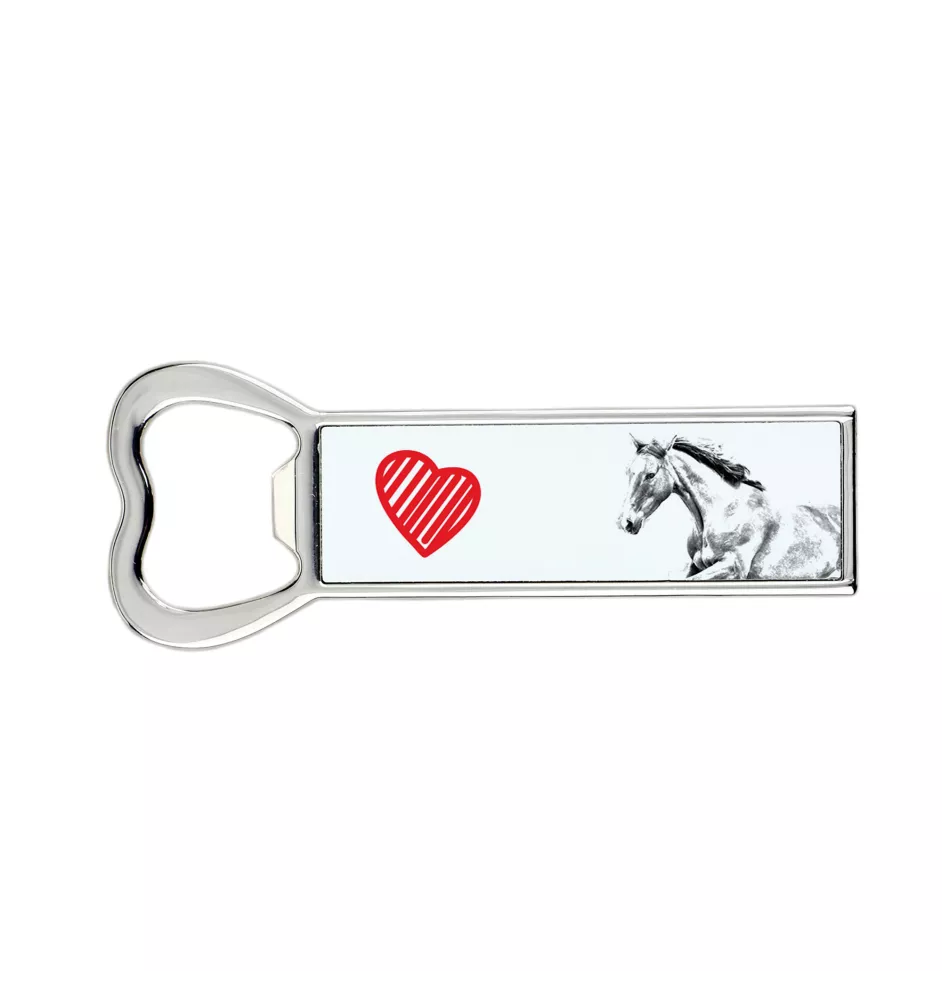 Irish Sport - bottle opener with a horse, personalized fridge magnet bottle opener, unique gift for men by Art-Dog brand