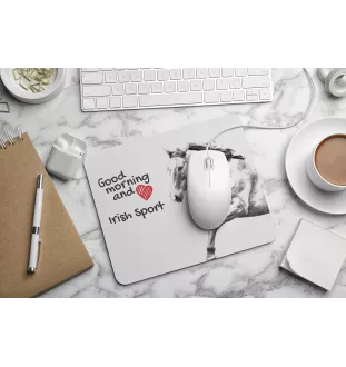 Irischer Sport - Mauspad mit Druck, personalisiertes Mauspad mit Pferd, einzigartiges Gadget für Büroangestellte von Art-Dog.