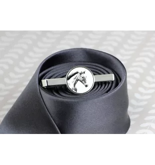 Irish Sport - tie clip with a horse, personalized tie clip, a unique gift for a man from the Art-Dog brand