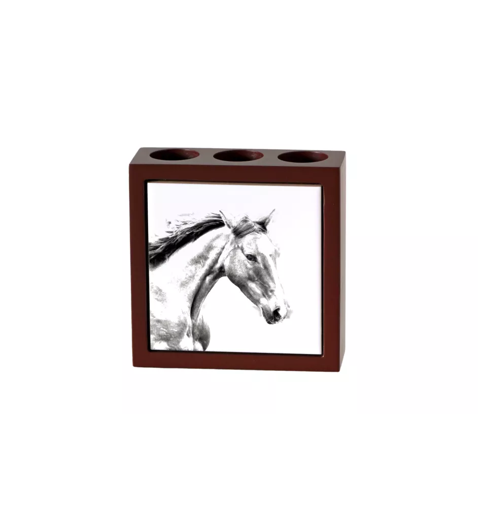 Irish Sport - pen holder with a horse, desk organizer with a print, personalized desk decoration from the Art-Dog brand