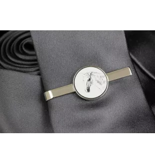 Lipizzan - tie clip with a horse, personalized tie clip, a unique gift for a man from the Art-Dog brand