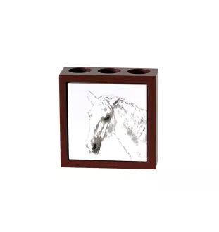 Lipizzan - pen holder with a horse, desk organizer with a print, personalized desk decoration from the Art-Dog brand