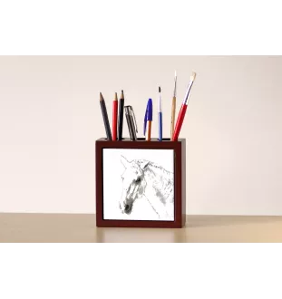 Lipizzan - pen holder with a horse, desk organizer with a print, personalized desk decoration from the Art-Dog brand