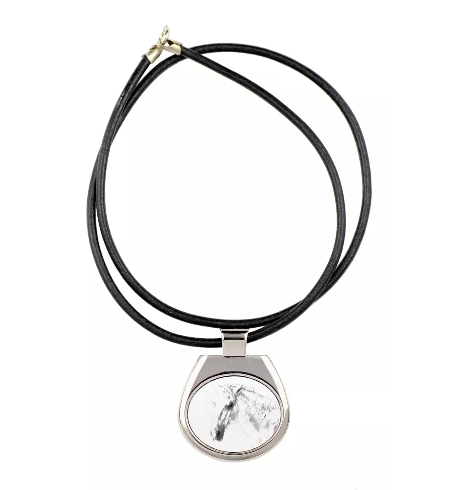 Lipizzan - horse necklace, personalized pendant with a photo, unique necklace for women and men by Art-Dog brand