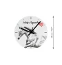 Irischer Sport - Wanduhr mit Pferd, Uhr mit Druck für das Regal, personalisierte Hausdekoration der Marke Art-Dog