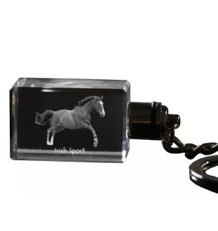 Cheval de sport irlandais - Pendentif en cristal avec photo de cheval, pendentif lumineux, cadeau unique de la marque Art-Dog