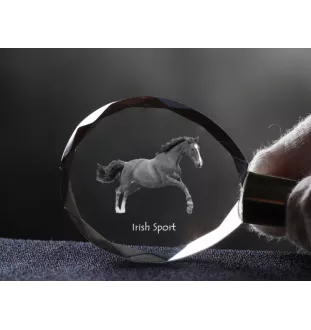 Irlandzki koń sportowy brelok do kluczy kryształowy z koniem Art-Dog