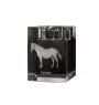 Lipizzaner - Kerzenhalter mit Bild eines Pferdes, Teelichthalter aus Kristall, personalisiertes Geschenk der Marke Art-Dog