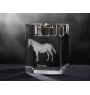 Lipicański świecznik kryształowy z koniem Art-Dog
