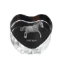 Cheval de sport irlandais - une photo de cheval dans un cristal, un cœur en cristal, un cadre exceptionnel avec une photo de la marque Art-Dog