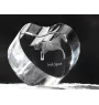 Cheval de sport irlandais - une photo de cheval dans un cristal, un cœur en cristal, un cadre exceptionnel avec une photo de la marque Art-Dog