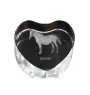 Lipizzan - a photo of a horse in crystal, a crystal heart, a unique frame with a photo from the Art-Dog brand