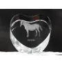 Lipizzaner - Pferdefoto im Kristall, Kristallherz, einzigartiger Bilderrahmen der Marke Art-Dog