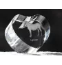 Lipizzan - une photo de cheval dans un cristal, un cœur en cristal, un cadre exceptionnel avec une photo de la marque Art-Dog
