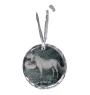 Lipizzan - crystal bauble with a photo, horse photo in crystal, personalized Christmas tree ornament by Art-Dog brand