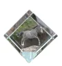 Cheval de sport irlandais - un cube de cristal avec une photo de cheval, une photo de cheval dans le cristal, un presse-papiers cubique de la marque Art-Dog