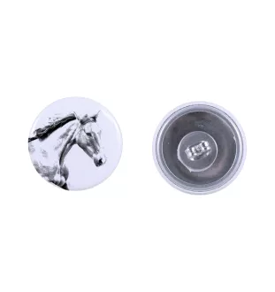 Irlandzki koń sportowy kolczyki z koniem mały Art-Dog