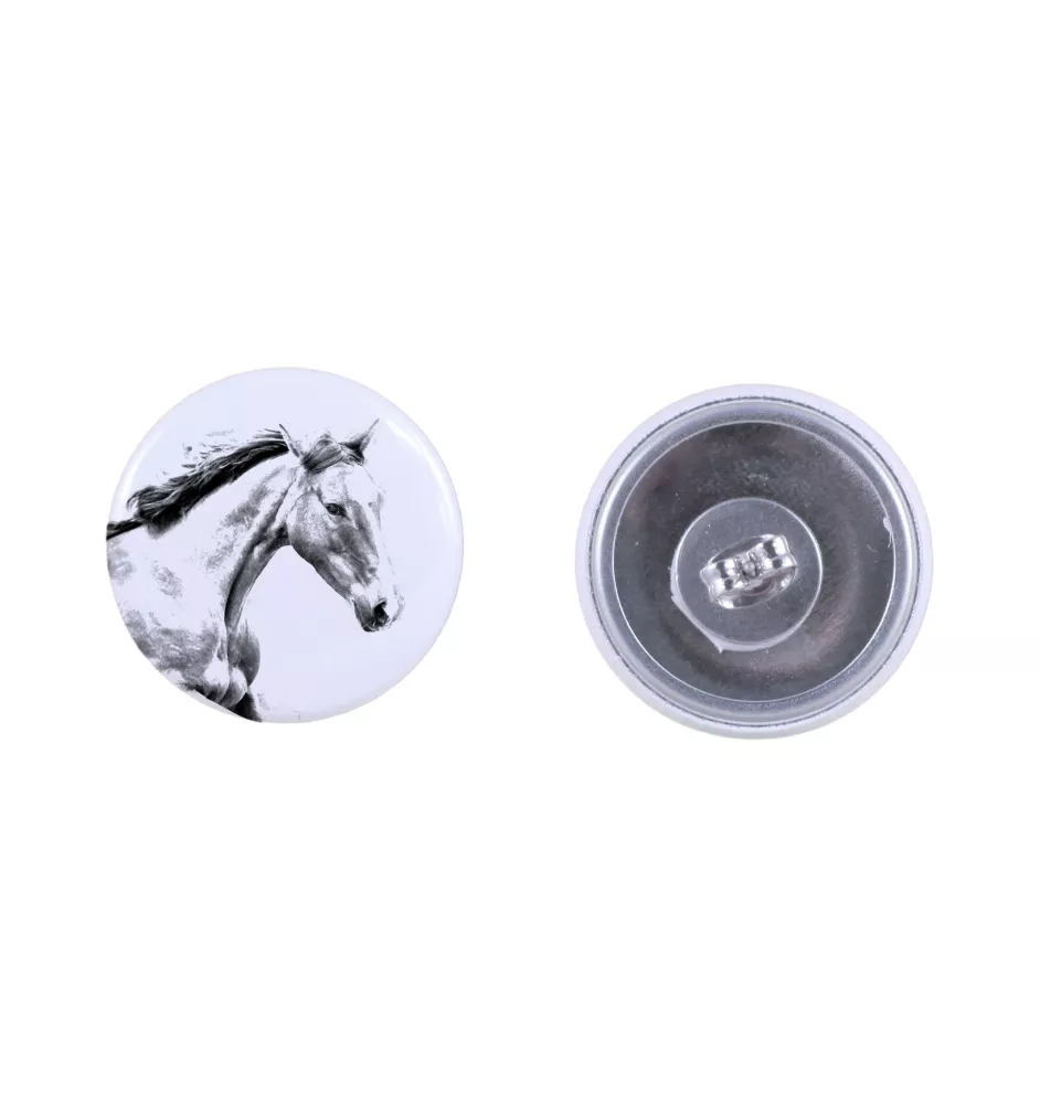 Cheval de sport irlandais - boucles d'oreilles votre photo, fait main, bijoux fabriqués à la main de la marque Art-Dog