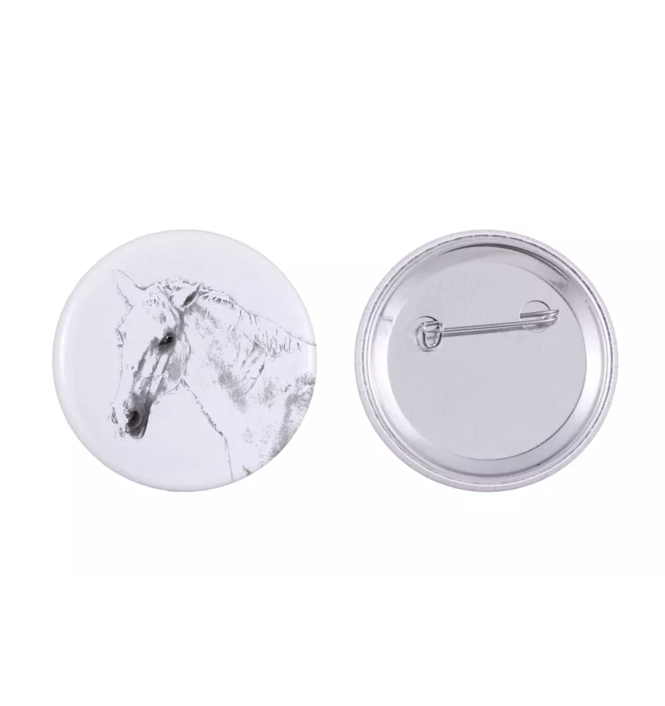 Lipizzan - shirt accessory, bag pin, perfect gift with the option to add your brand graphics from Art-Dog.