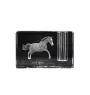 Irish Sport - Pen stand, crystal organiser with picture of a horse, unique desk decoration by Art-Dog brand