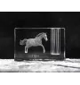 Cheval de sport irlandais - Porte-stylos, organiseur en cristal avec image d'un cheval, décoration de bureau unique par la marque Art-Dog