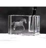 Irish Sport - Pen stand, crystal organiser with picture of a horse, unique desk decoration by Art-Dog brand