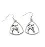 Cheval de sport irlandais - boucles d'oreilles avec un cheval, boucles d'oreilles pendantes avec une image, bijoux personnalisés avec l'impression de la marque Art-Dog
