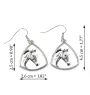 Cheval de sport irlandais - boucles d'oreilles avec un cheval, boucles d'oreilles pendantes avec une image, bijoux personnalisés avec l'impression de la marque Art-Dog