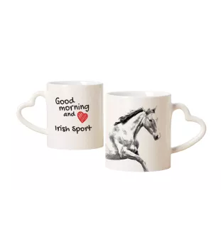 Irlandzki koń sportowy kubek z koniem good morning serce Art-Dog