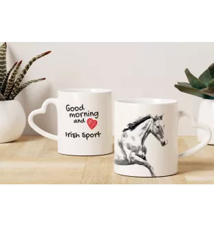 Cheval de sport irlandais - tasse avec chien, une tasse adorable avec une anse en forme de cœur, un cadeau universel de la marque Art-Dog