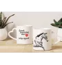 Irischer Sport - Tasse mit Hund, entzückende Tasse mit herzförmigem Henkel, universelles Geschenk der Marke Art-Dog